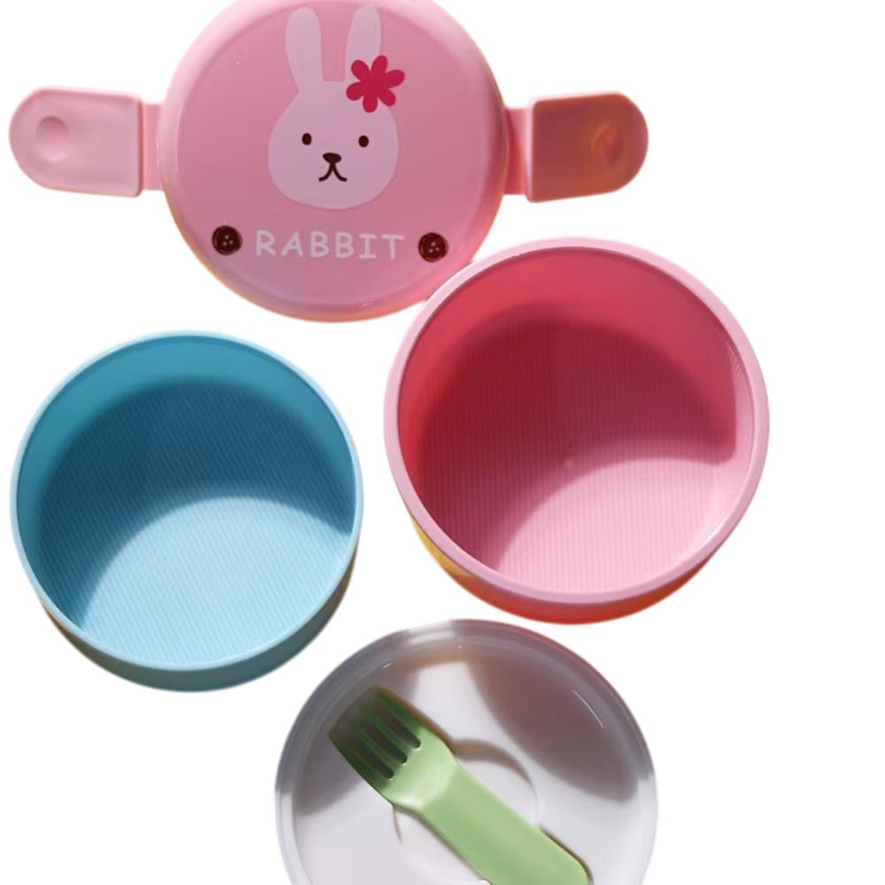 Animal Bento Lunch Box Double Layer 540ml for Kids
