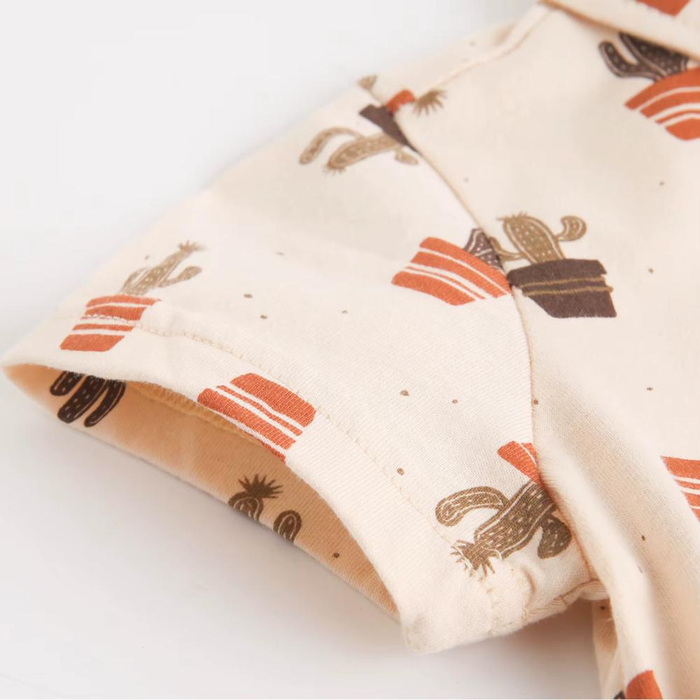 Baby Boy Cotton Romper Summer Jumpsuit Short Sleeve for 3-24 Months