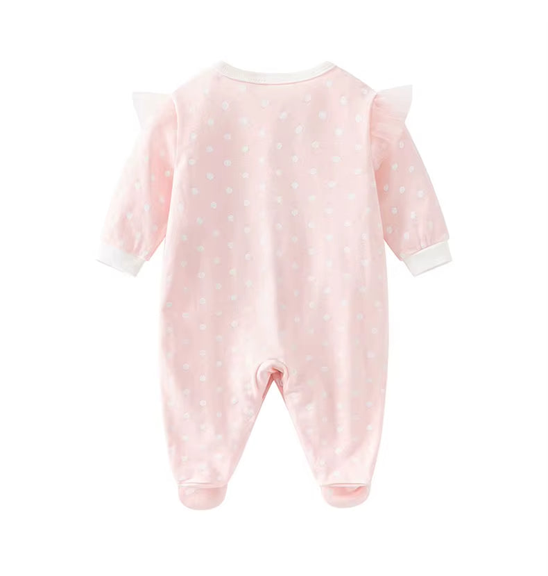 Baby Girl Jumpsuit, Pure Cotton Romper, Newborn Pajamas