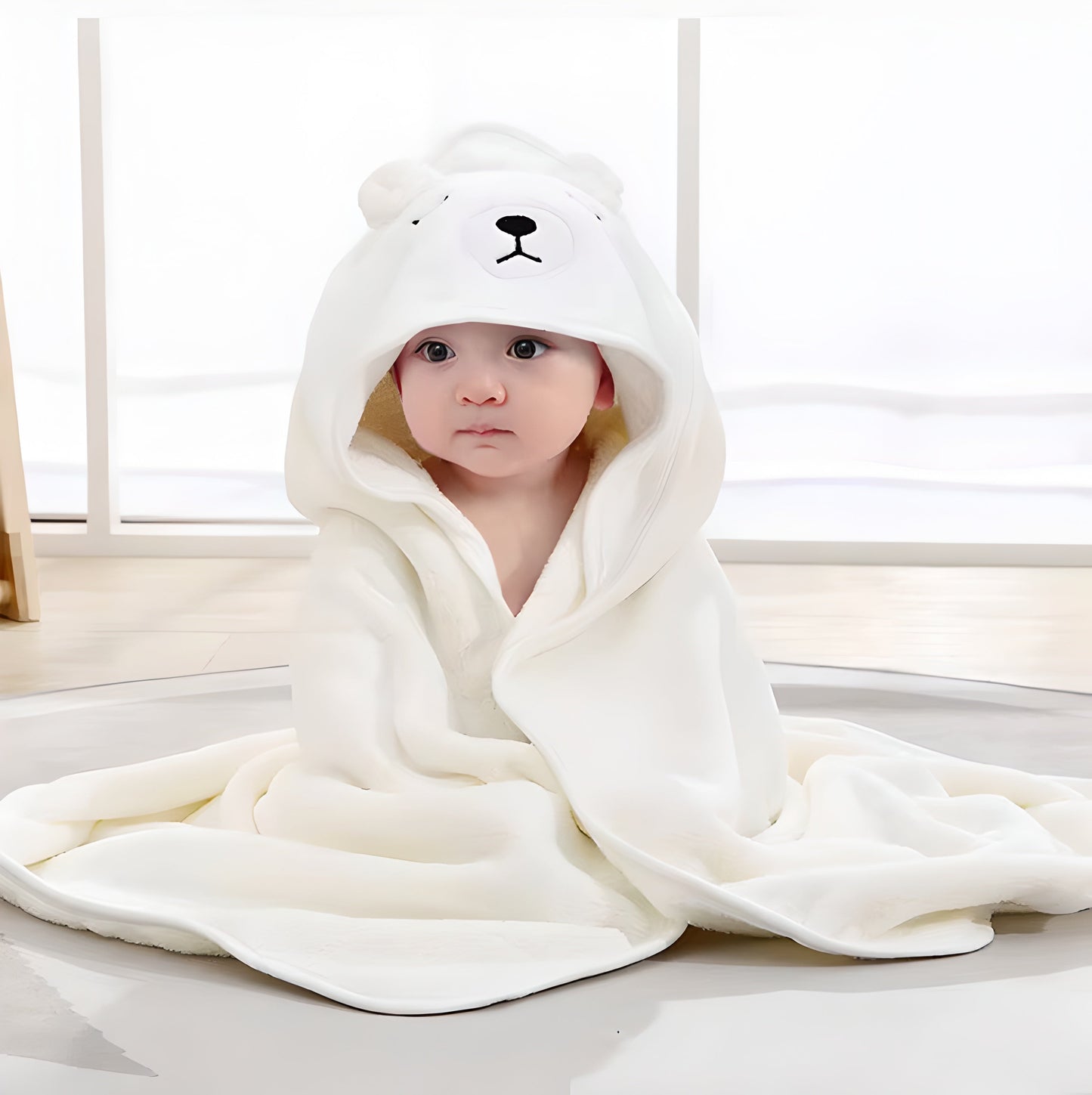 Bathrobe Warm Cartoon Baby Bath Towels Soft for Boys Girls