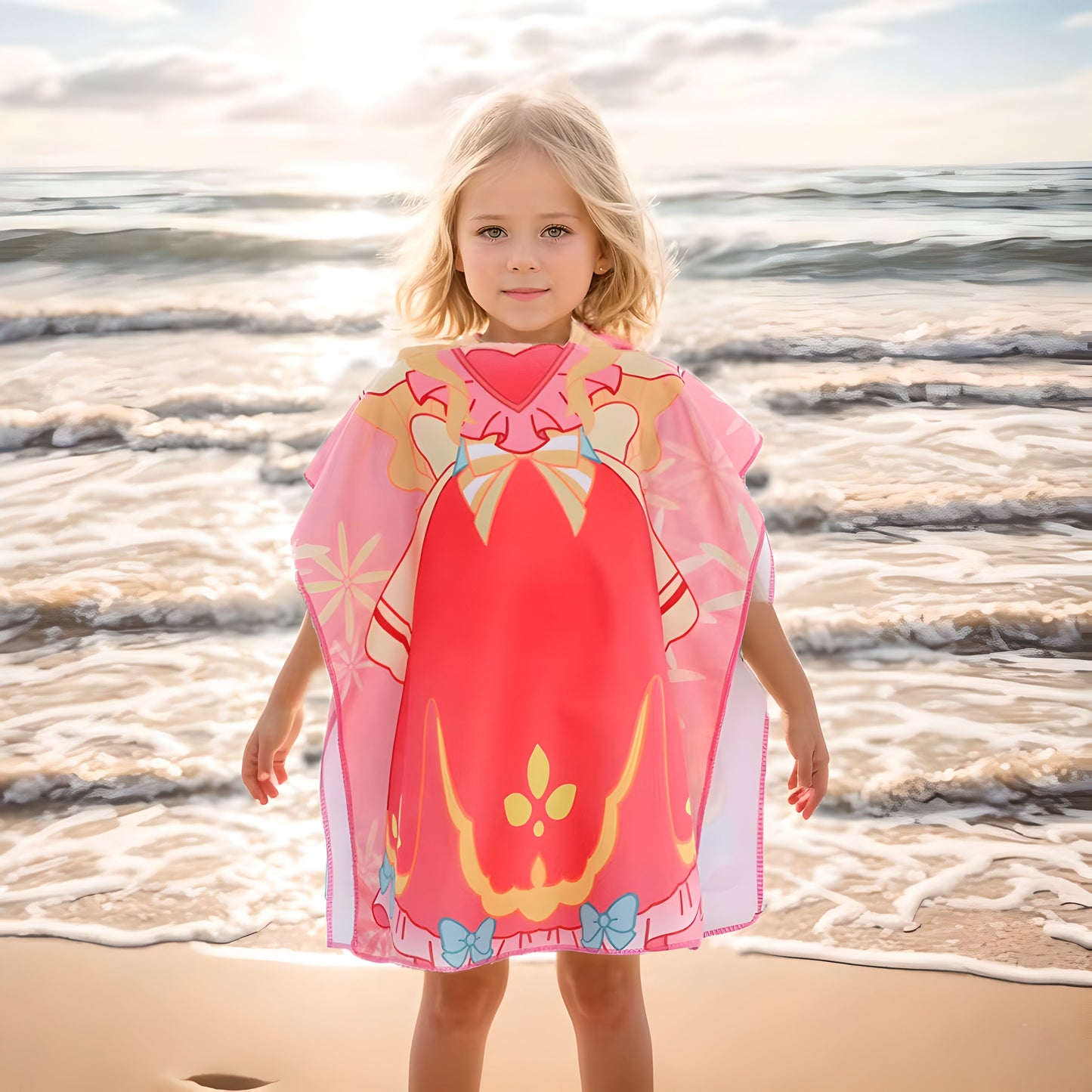 Hooded Girls Beach Towels