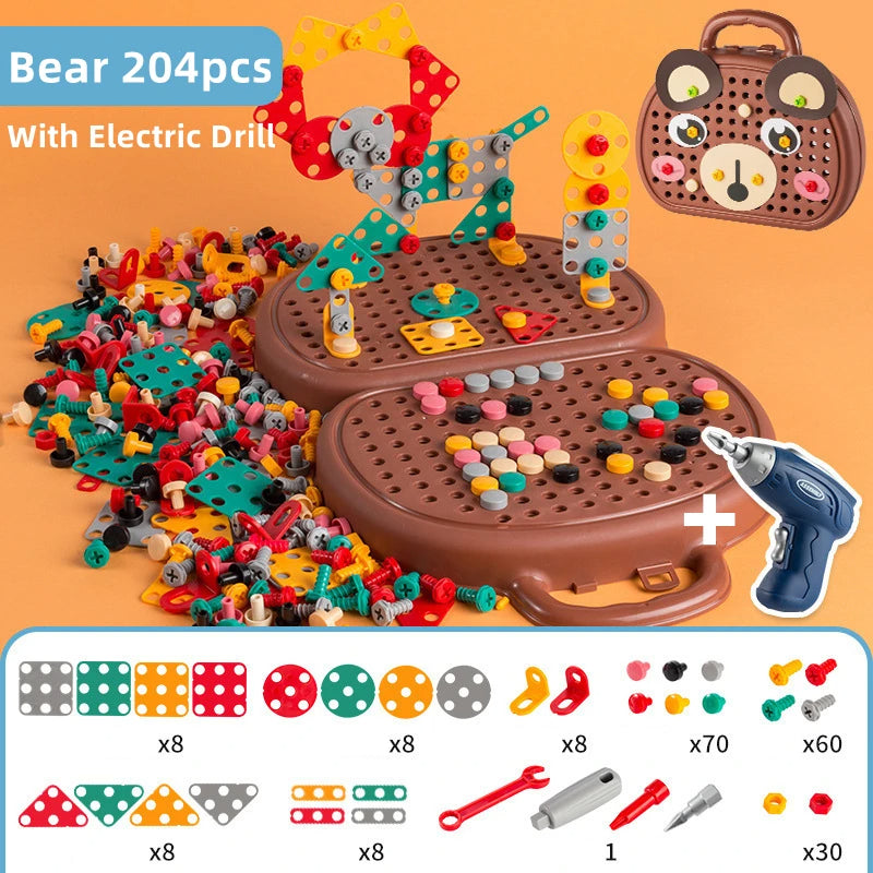 Children's Electric Drill Assembly Puzzle Toy