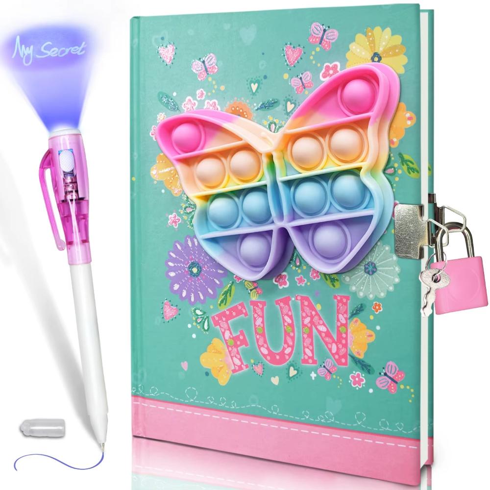 Girls Secret Diary with Lock and Pen Set School Gift