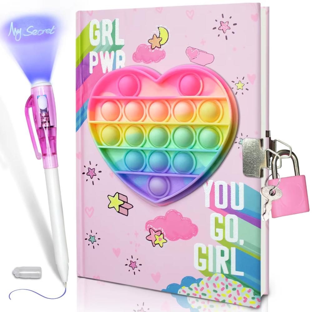 Girls Secret Diary with Lock and Pen Set School Gift
