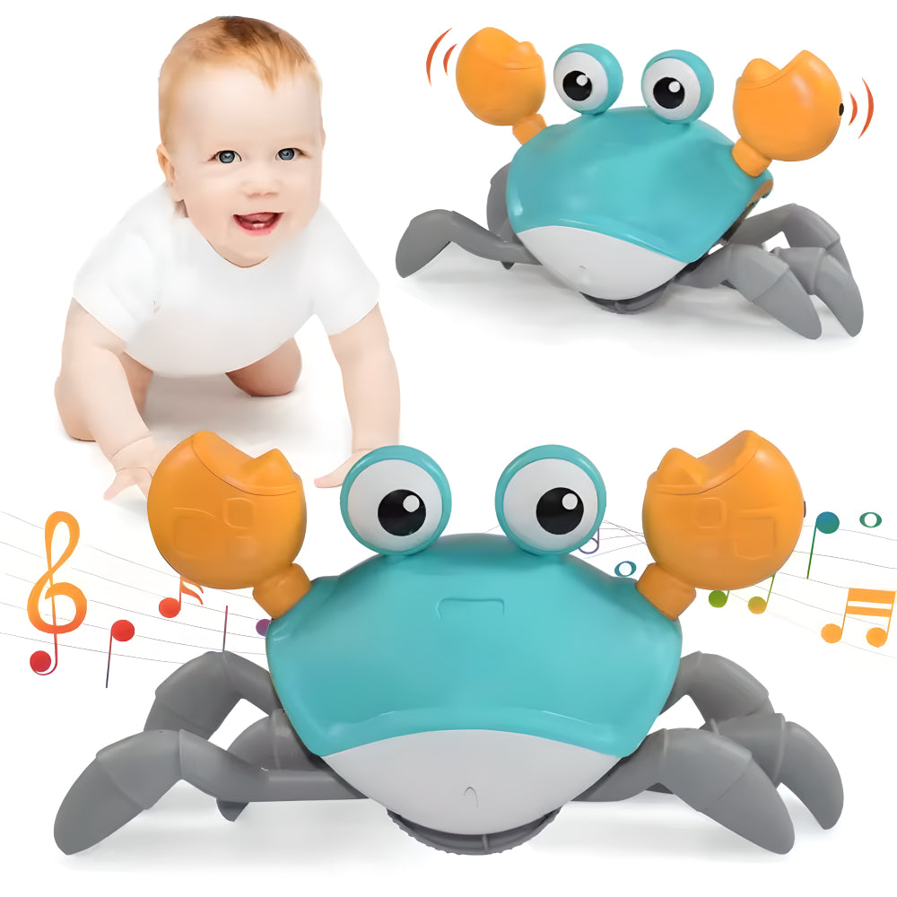 Interactive Crawling Crab Toy with Music and Sound Effects