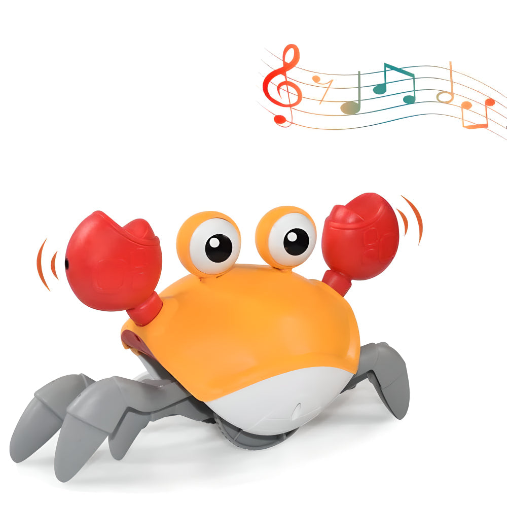 Interactive Crawling Crab Toy with Music and Sound Effects