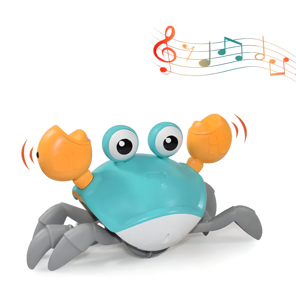 Interactive Crawling Crab Toy with Music and Sound Effects