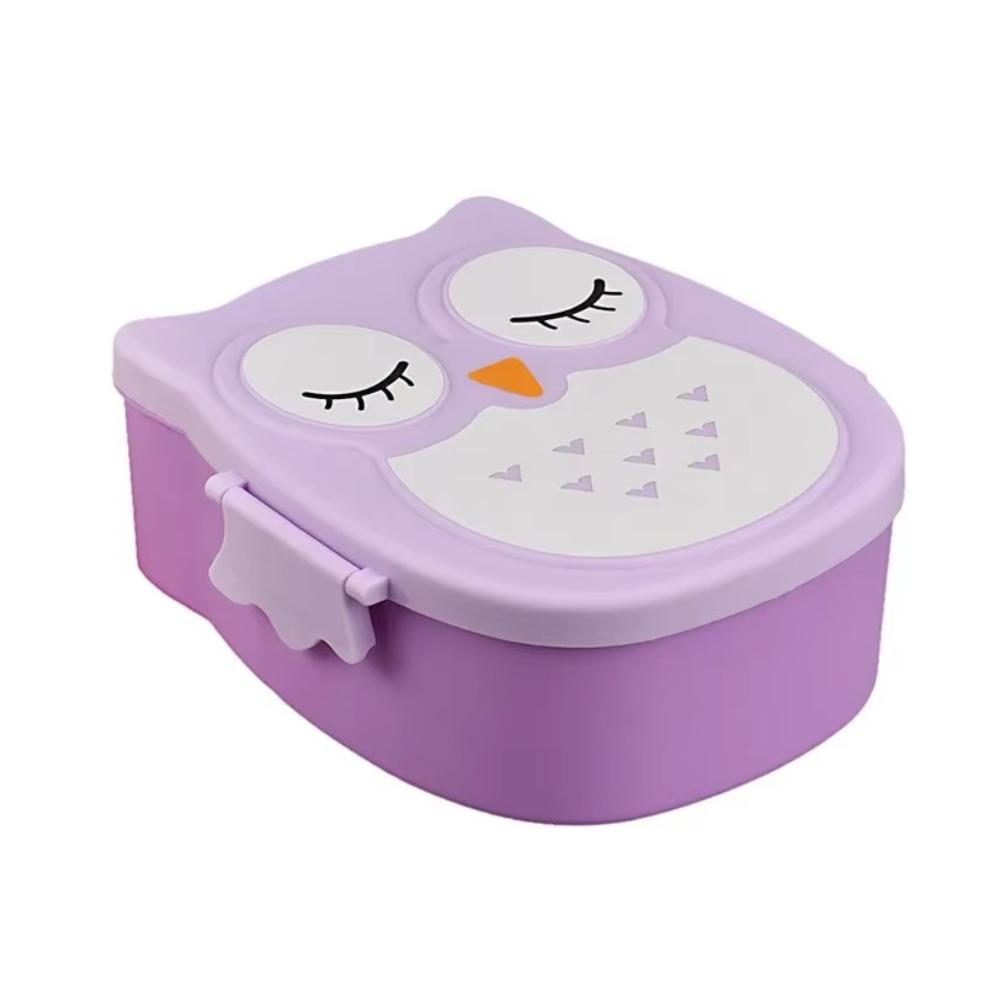 Kids Owl Lunch Box Microwave Safe Bento Container for School