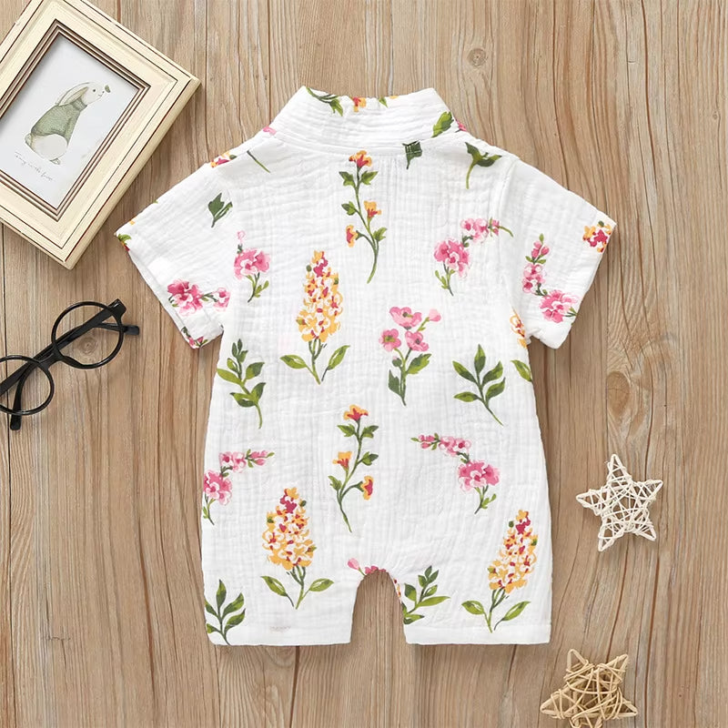 Baby Girl Kimono Romper Newborn Infant Flower Print