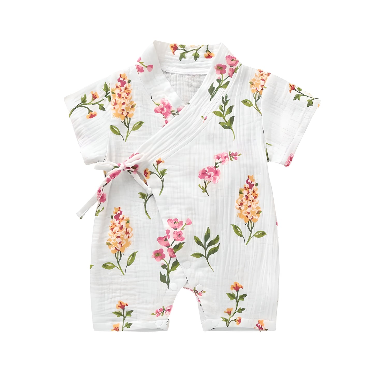 Baby Girl Kimono Romper Newborn Infant Flower Print