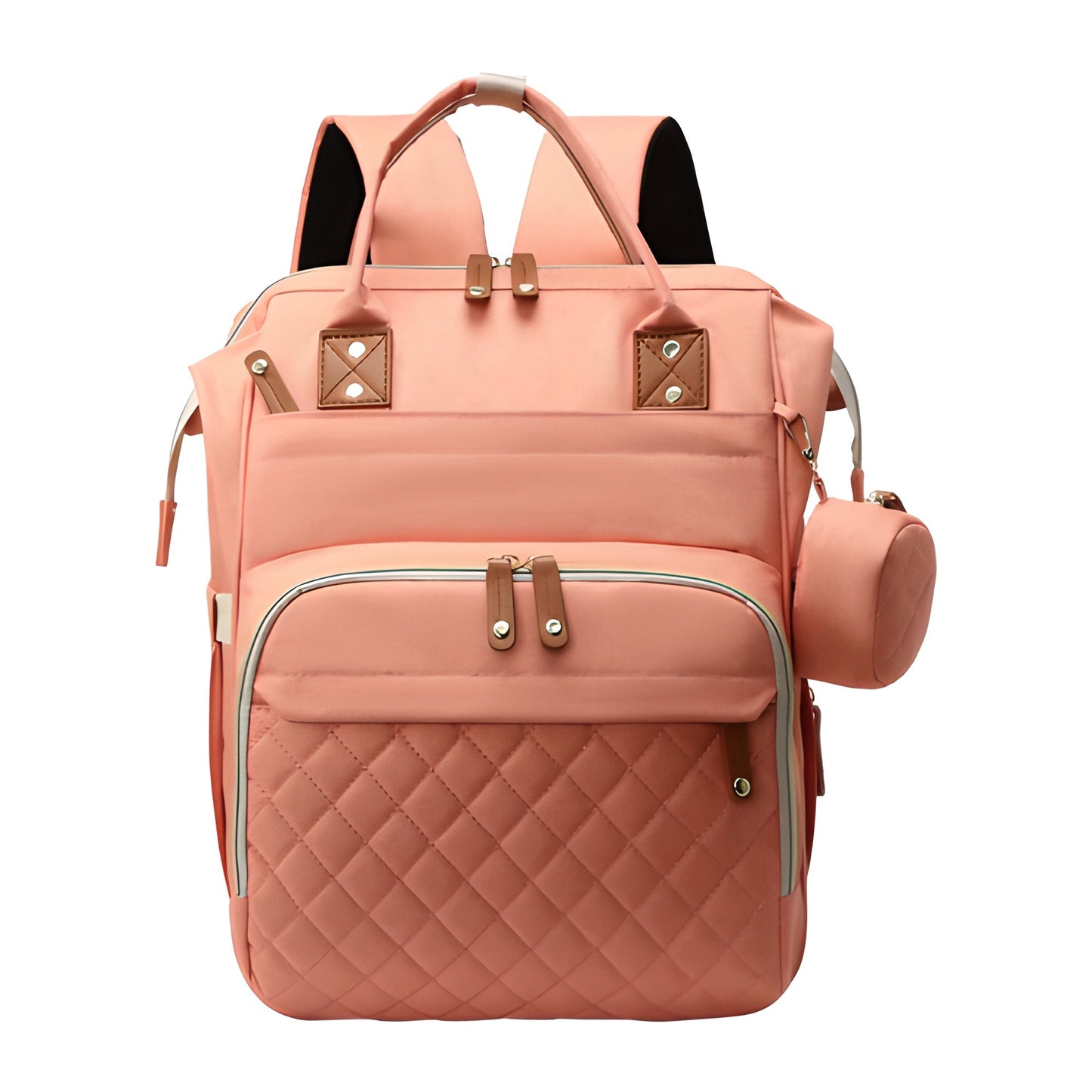 Expandable Diaper Bag Backpack with USB Charger & Portable Bed