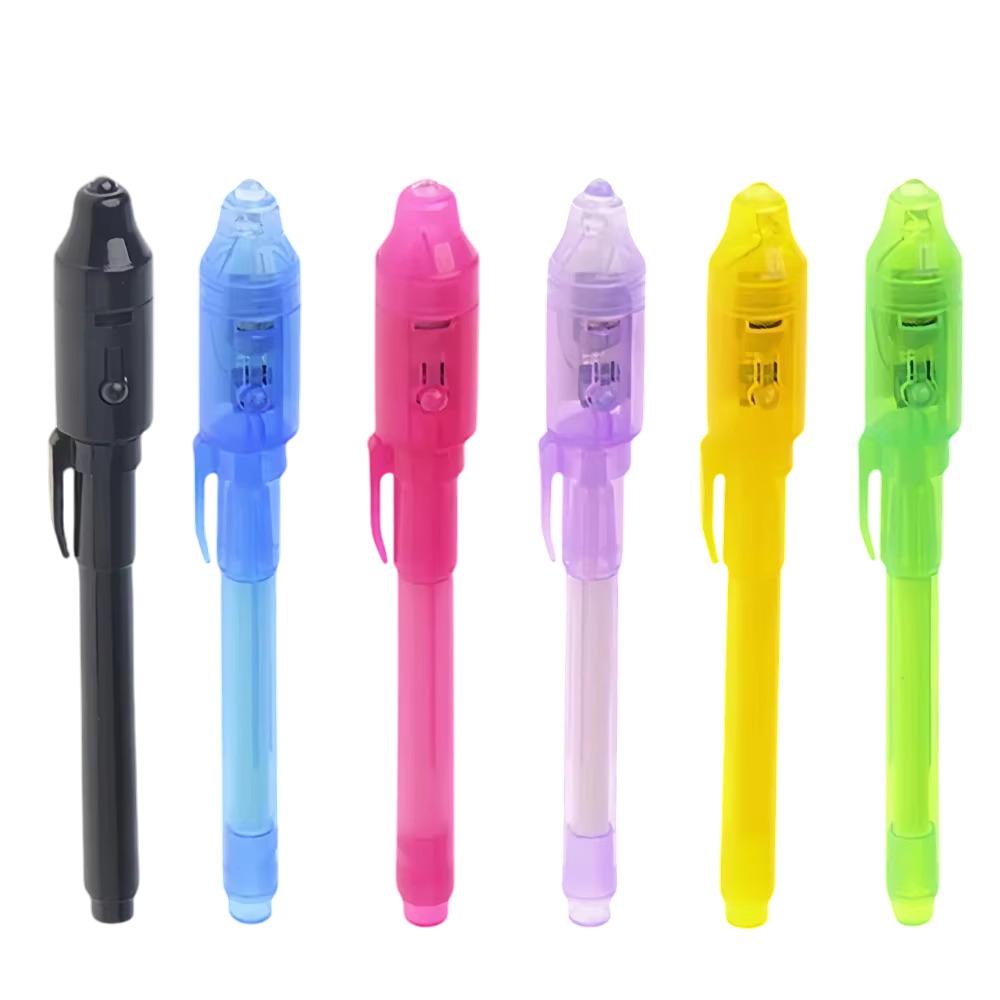 12pcs UV Light Pens with Invisible Ink for Kids