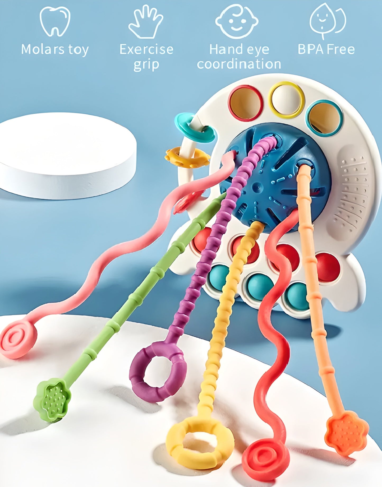 Montessori Sensory Development Educational Pull String Toy