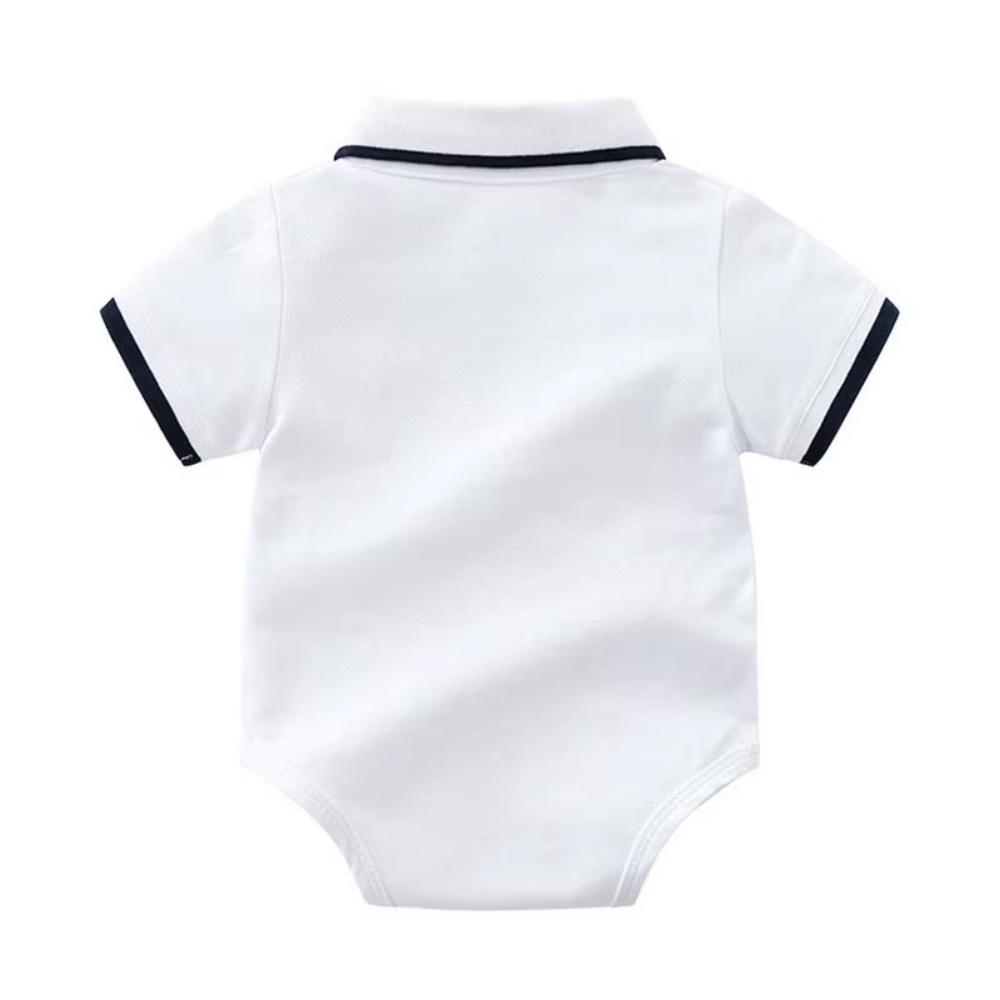 Baby Boy Summer Romper Outfit Polo Shirt and Shorts Set