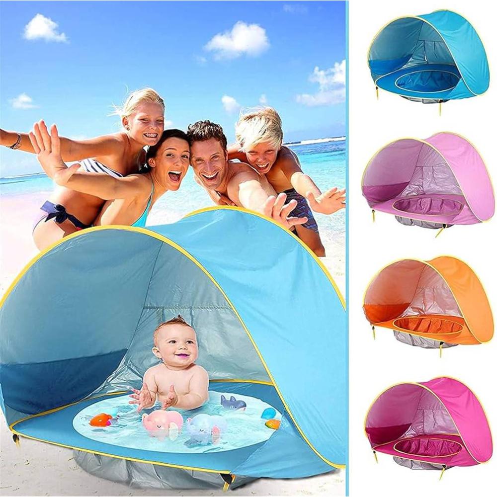 Portable Kids Beach Tent Waterproof UV Protection Durable Design
