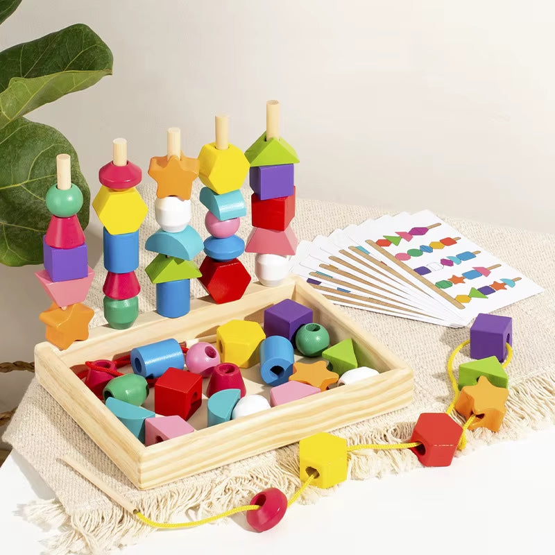 Color Shape Building Block Educational Toys