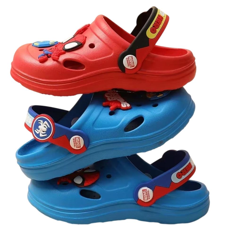 Red and Blue Kids Anti-Slip Clogs Beach Shoes