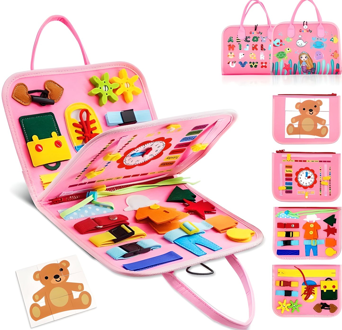 Toddler busy board Montessori toys activity book