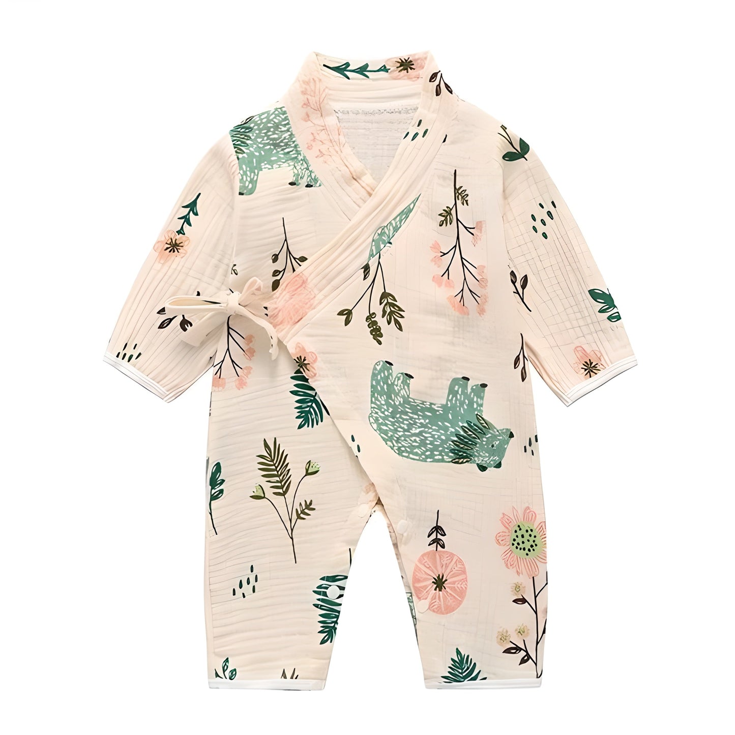 Unisex Kimono Romper Baby Girl Boys Newborn Infant