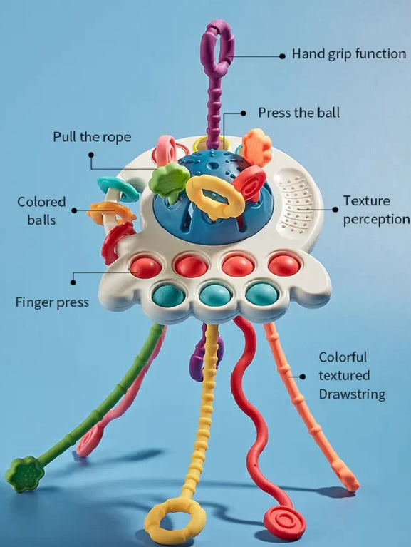 Montessori Sensory Development Educational Pull String Toy