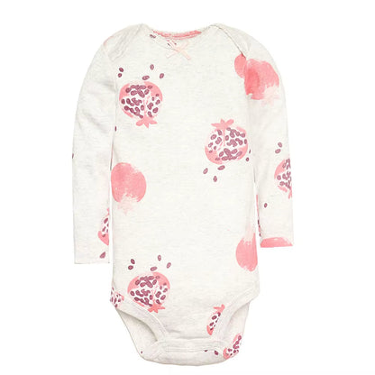 Short & Long Sleeves 5-Pack Bodysuits Baby Girl Onesies 100% Cotton Pastel Colors