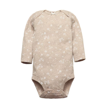 Long & Short Sleeves 5-Pack Baby Girl Onesies 100% Cotton Floral Print