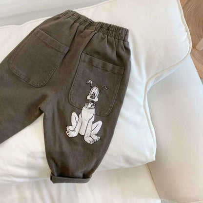 Cartoon Character Denim Pants for Kids