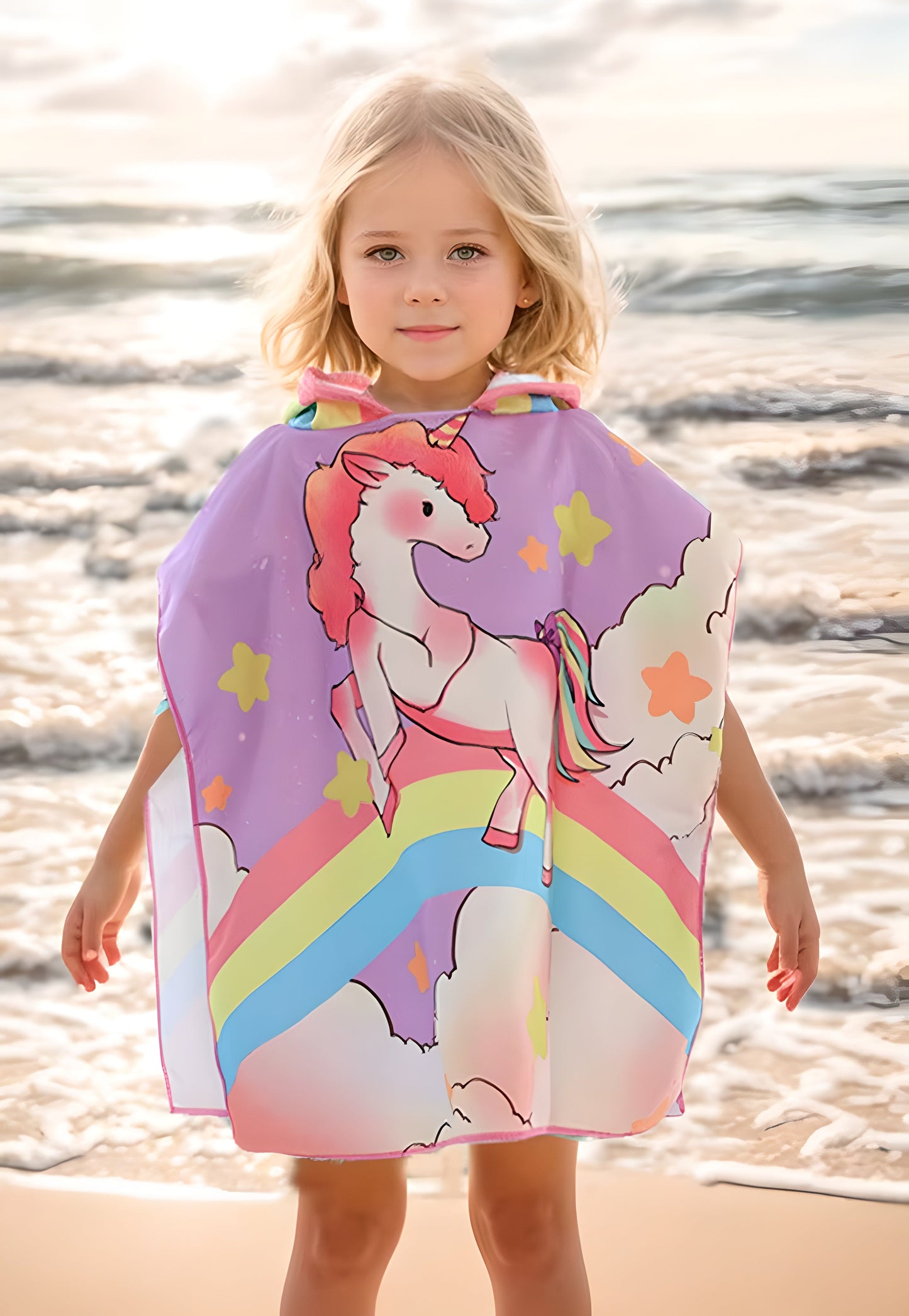 Hooded Girls Beach Towels