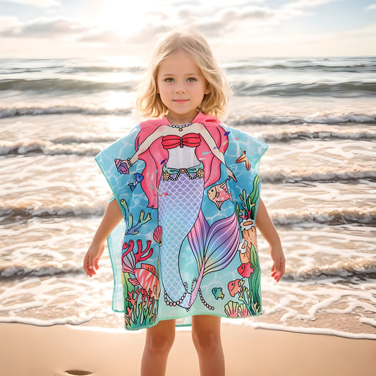 Hooded Girls Beach Towels
