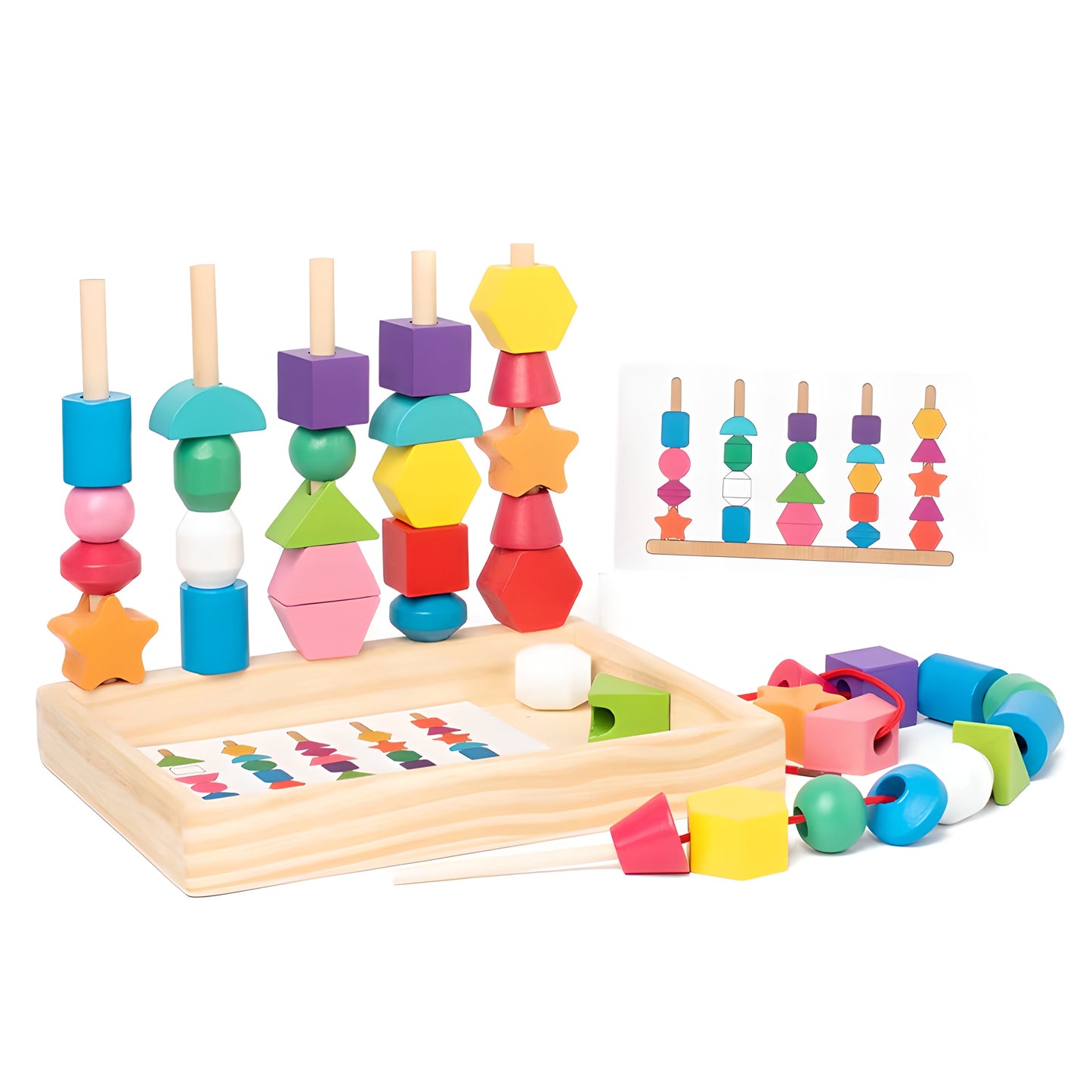 Color Shape Building Block Educational Toys