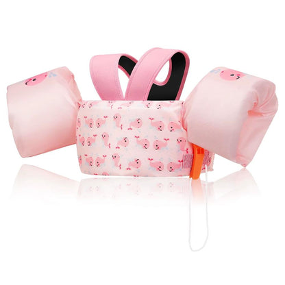 Kids Puddle Jumper Life Vest with Arm Floats and Safety Whistle – Foam Swim Jacket for Pool Safety