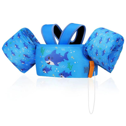 Kids Puddle Jumper Life Vest with Arm Floats and Safety Whistle – Foam Swim Jacket for Pool Safety