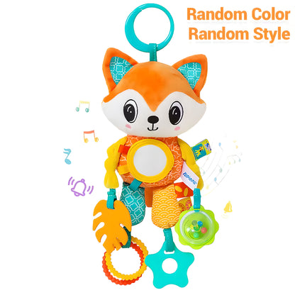 Soft Hanging Crinkle Squeaky Sensory Learning Toy