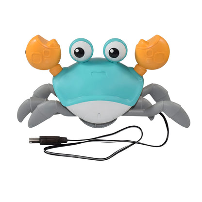 Interactive Crawling Crab Toy with Music and Sound Effects