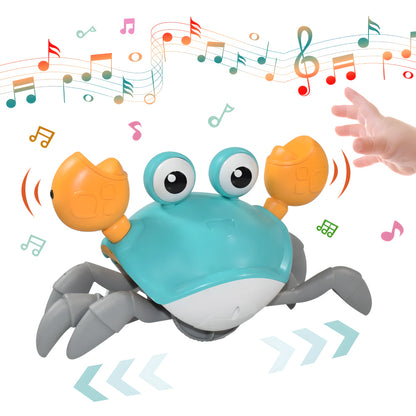 Interactive Crawling Crab Toy with Music and Sound Effects