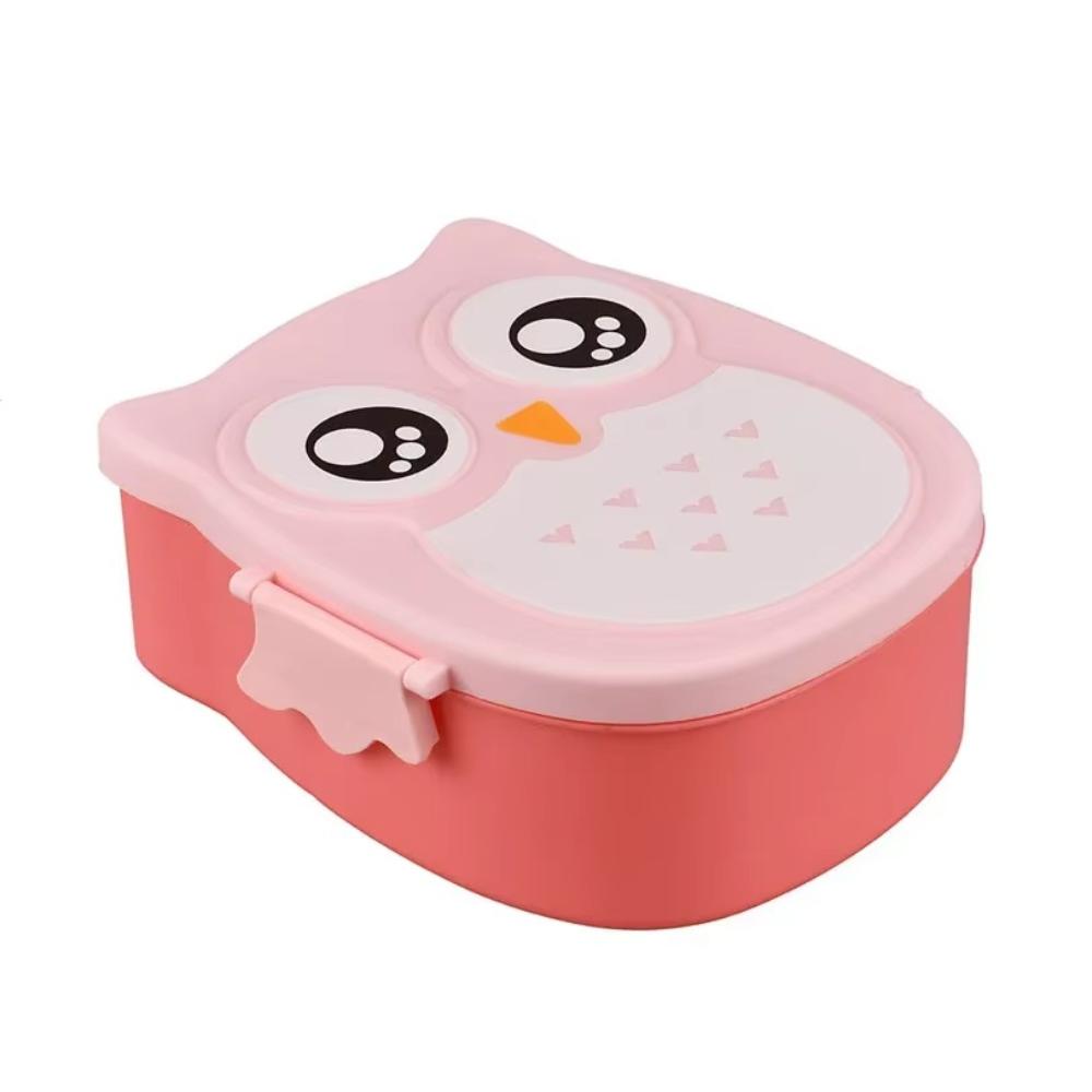 Kids Owl Lunch Box Microwave Safe Bento Container for School