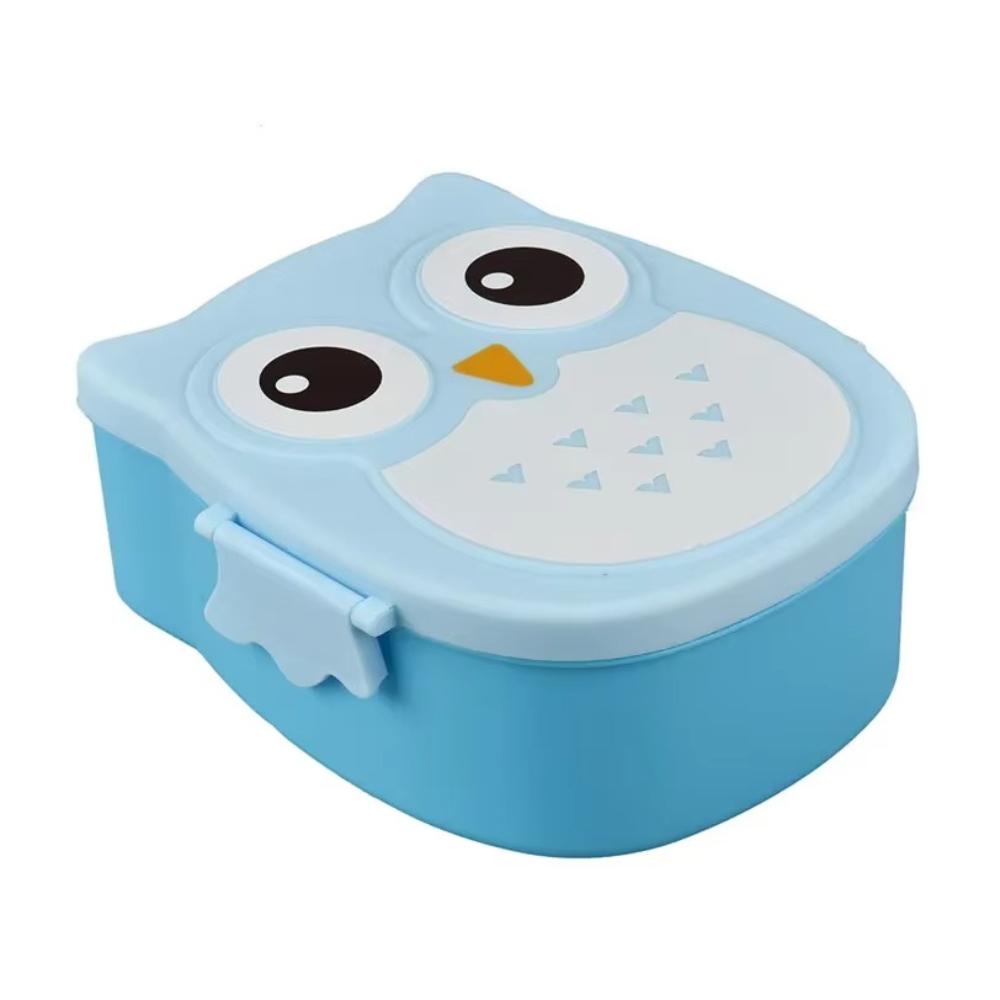 Kids Owl Lunch Box Microwave Safe Bento Container for School