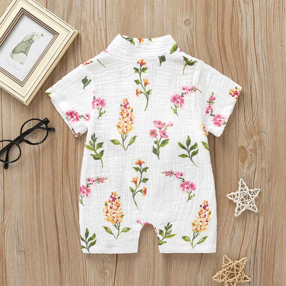 Baby Girl Kimono Romper Newborn Infant Flower Print