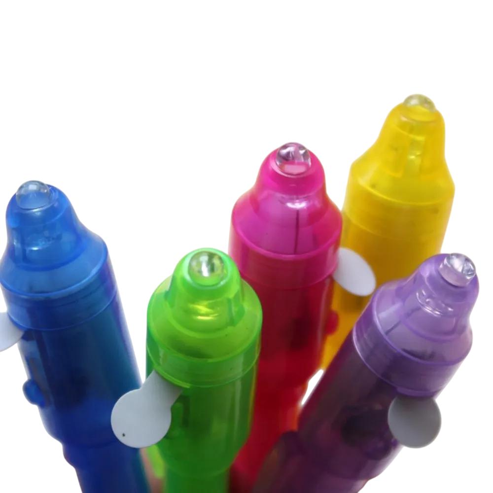 12pcs UV Light Pens with Invisible Ink for Kids