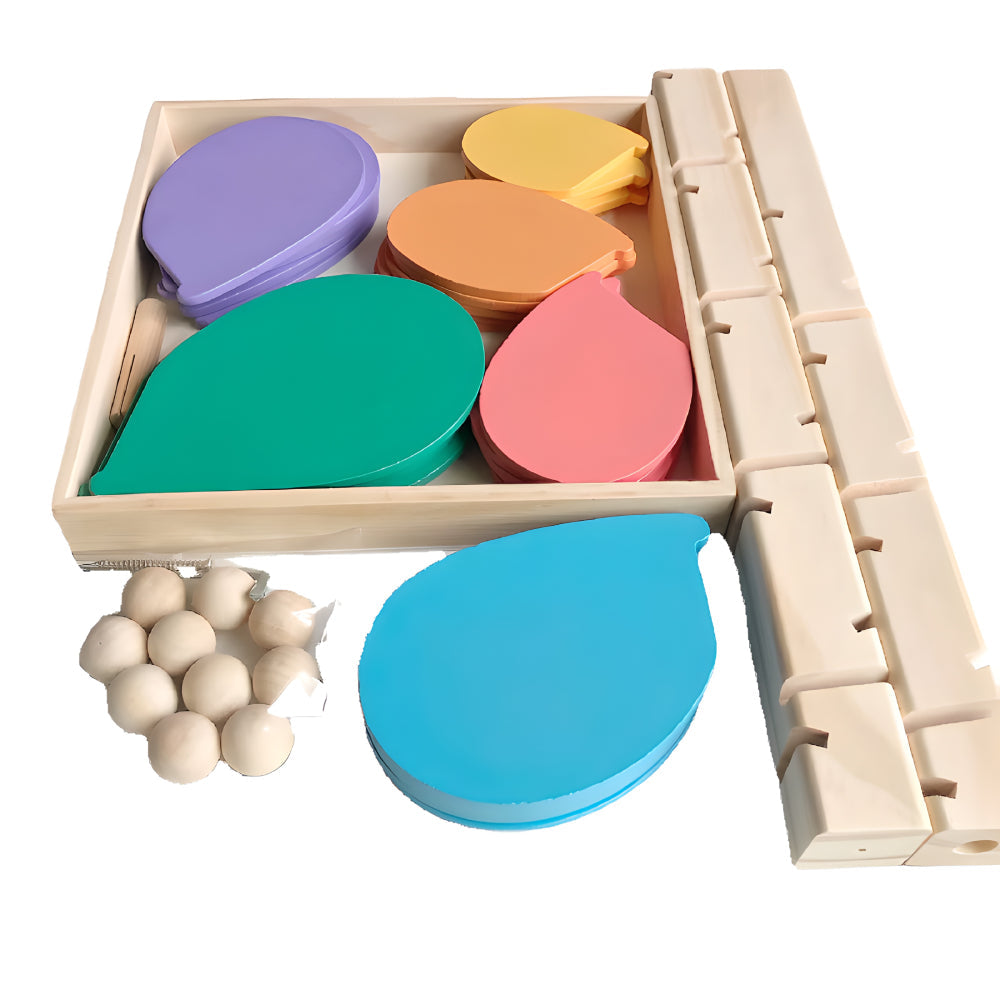 Montessori Wooden Rainbow Tree Ball Track – Musical Instruments Toy