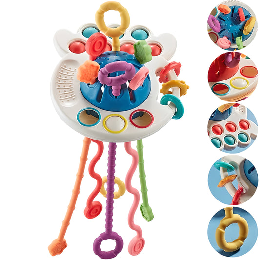 Montessori Sensory Development Educational Pull String Toy