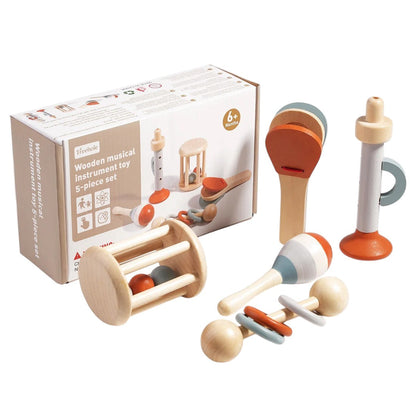 5-Piece Montessori Musical Instruments Set for Early Childhood Education