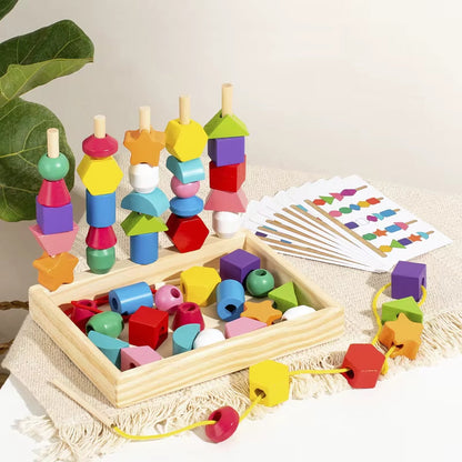 Color Shape Building Block Educational Toys