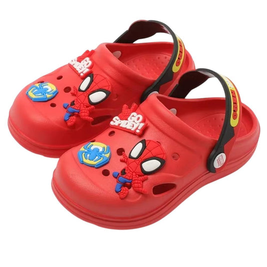 Red and Blue Kids Anti-Slip Clogs Beach Shoes