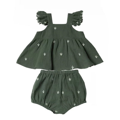 Baby Girl Sets Organic Cotton Embroidery