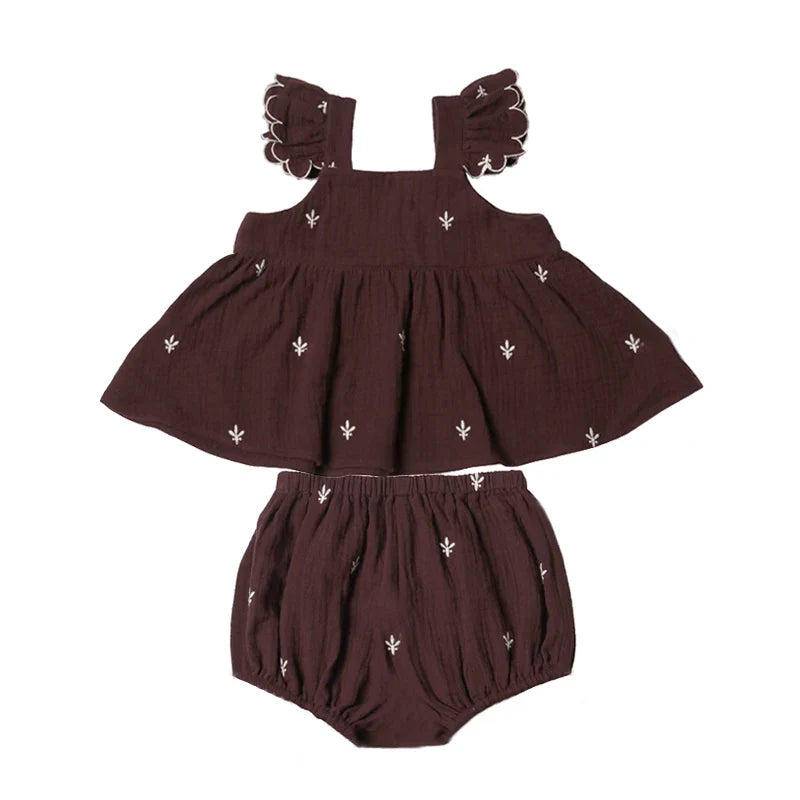 Baby Girl Sets Organic Cotton Embroidery