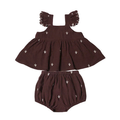 Baby Girl Sets Organic Cotton Embroidery