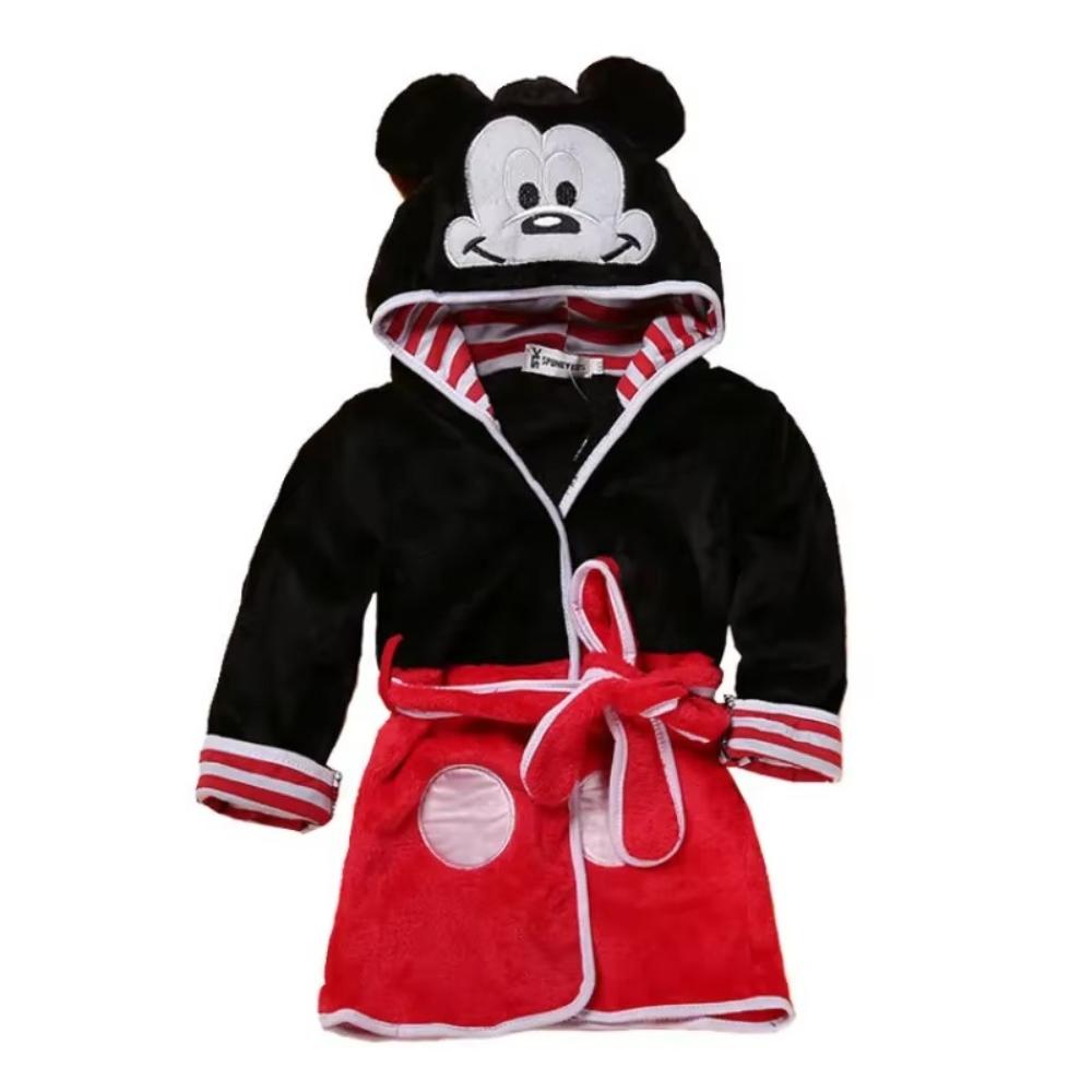 Warm Flannel Kids Pajama Robe with Cute Design