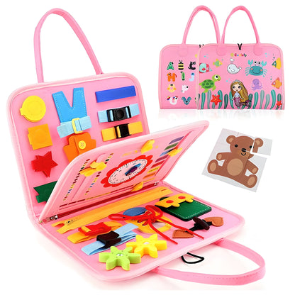 Toddler busy board Montessori toys activity book