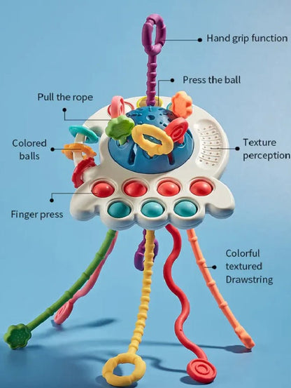 Montessori Sensory Development Educational Pull String Toy